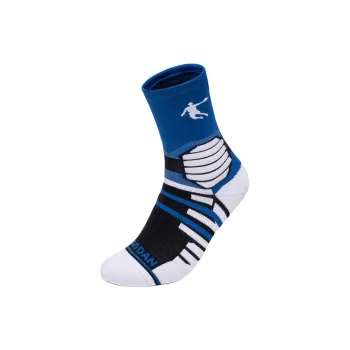 QIAODAN Basketball Socks Unisex 1 Pack Cobalt Blue/Black