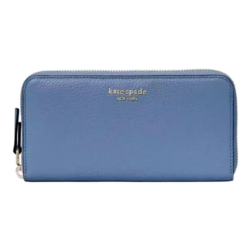 Kate Spade Litchi Grain Leather Wallet Women's Stingray Blue
