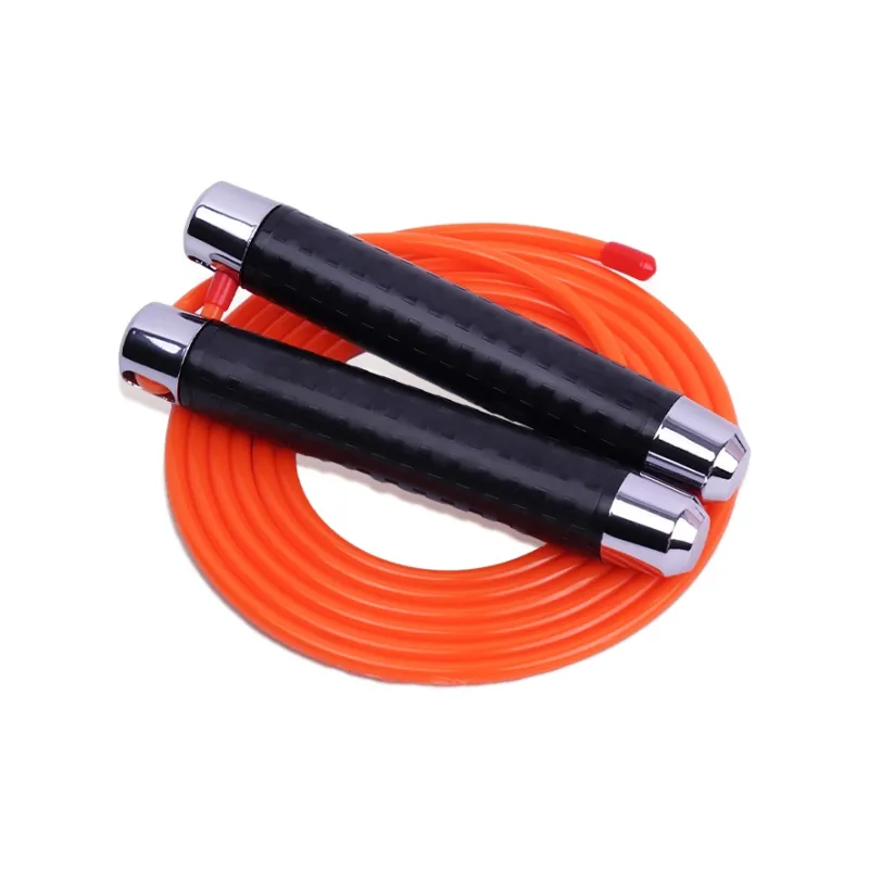 ZINGIS Fitness Training Non Countable Jump Ropes Adults ABS Plastic Controller With PU Rope 2.85m Orange-0
