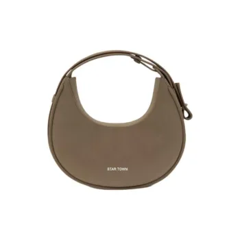 STAR TOWN Microfiber Synthetic Leather Crescent Bag Shoulder Bag Handbag Shoulder Bag Crossbody Bag Medium Size Women's