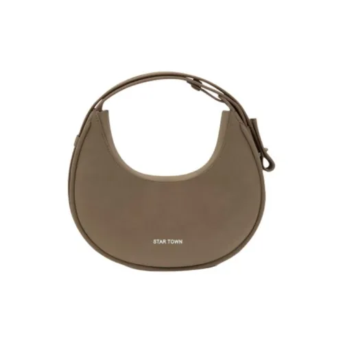 STAR TOWN Microfiber Synthetic Leather Crescent Bag Shoulder Bag Handbag Shoulder Bag Crossbody Bag Medium Size Women's