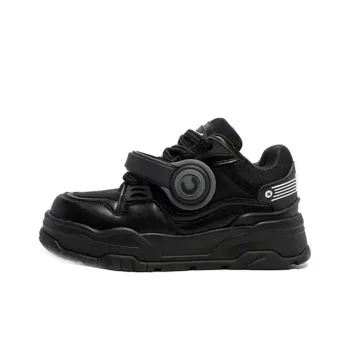 Bellum Han Breathable And Wear resistant Low Top Skateboard Shoes Unisex Black