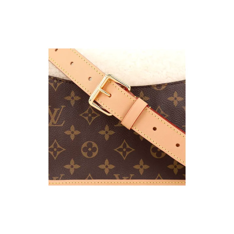 LOUIS VUITTON Diane Monogram Handbag Brown-7