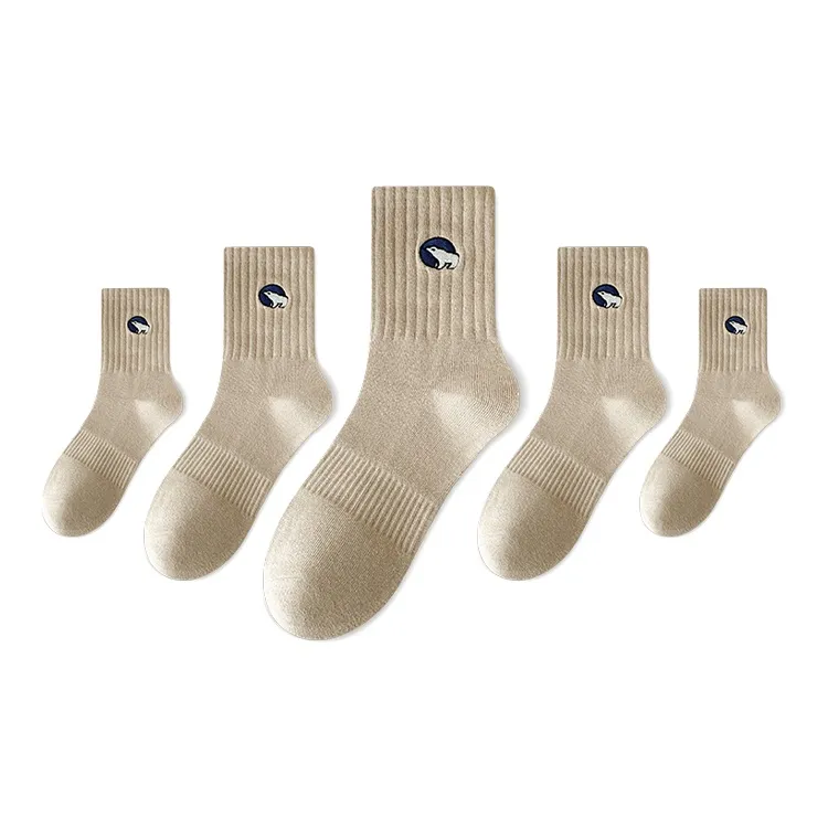 LUOLIAN Mid Calf Socks Unisex 5 Pack-10