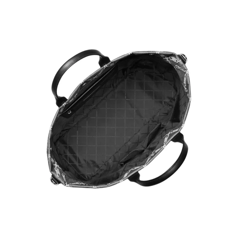 MICHAEL KORS Fabric Tote Bag Shopping Bag Handbag Shoulder Bag Crossbody Bag Men's Black & White-1