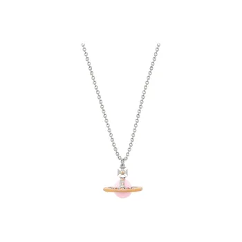 Vivienne Westwood Brass Swarovski Crystal Necklaces Unisex Silver