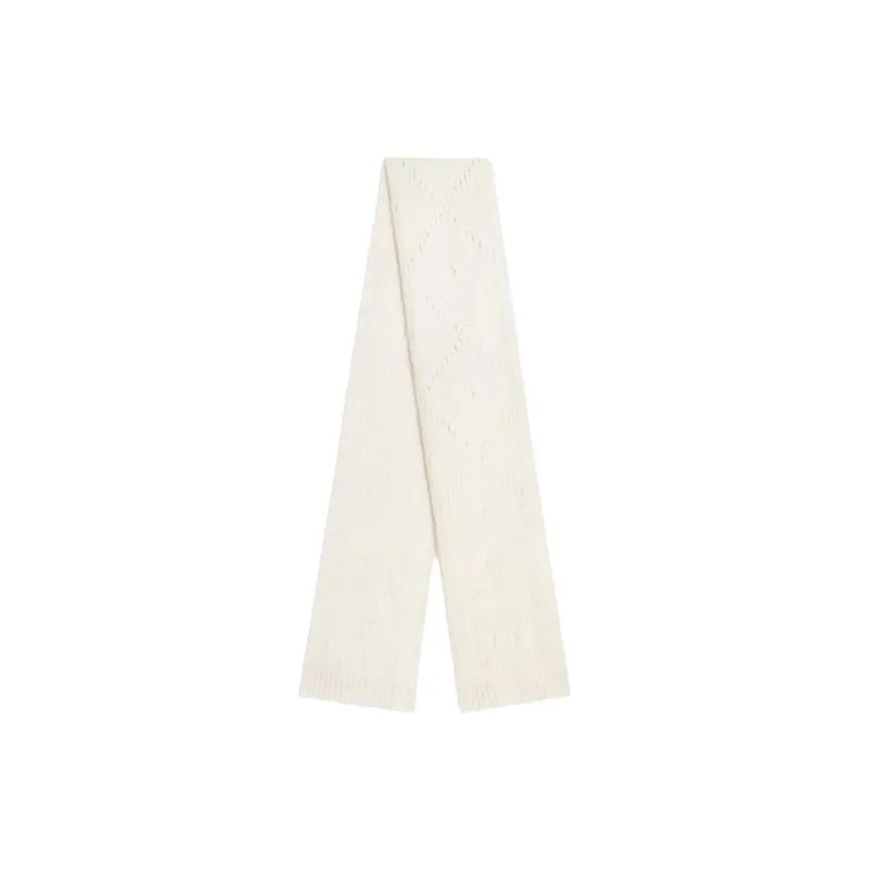 CELINE Scarf In Fair Isle Alpaca Wool Pointelle-0