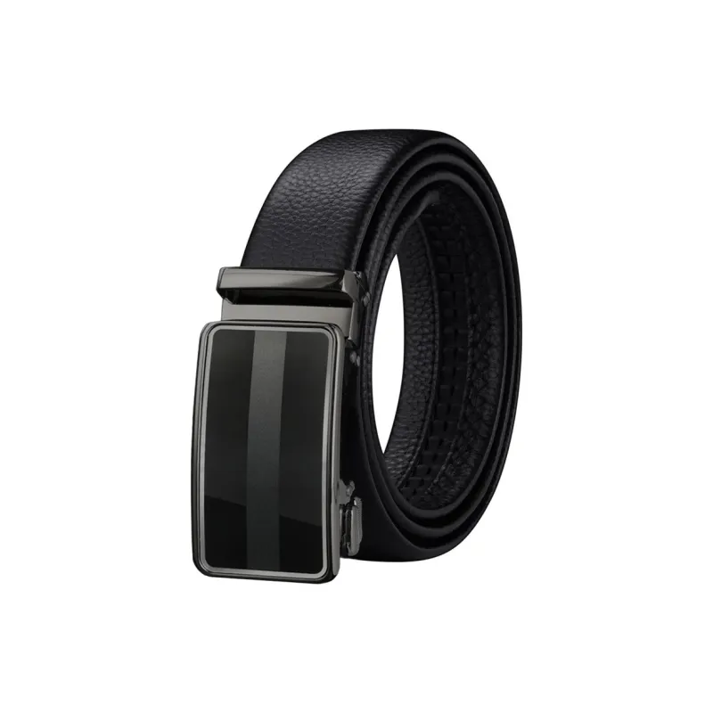 NIUMJ Automatic Buckle, Business, Durable And Practical Alloy Leather Belts Men's-0