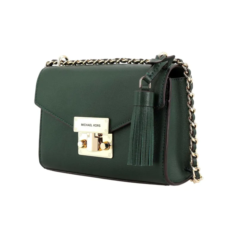 MICHAEL KORS Rose Cow Leather Crossbody Bag Small Size Women's Green-1