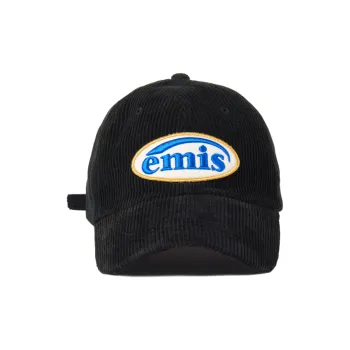 Emis Corduroy, Cotton Baseball Caps Unisex Black