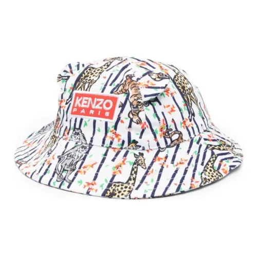 KENZO Cotton Bucket Hats Kids' Multicolor