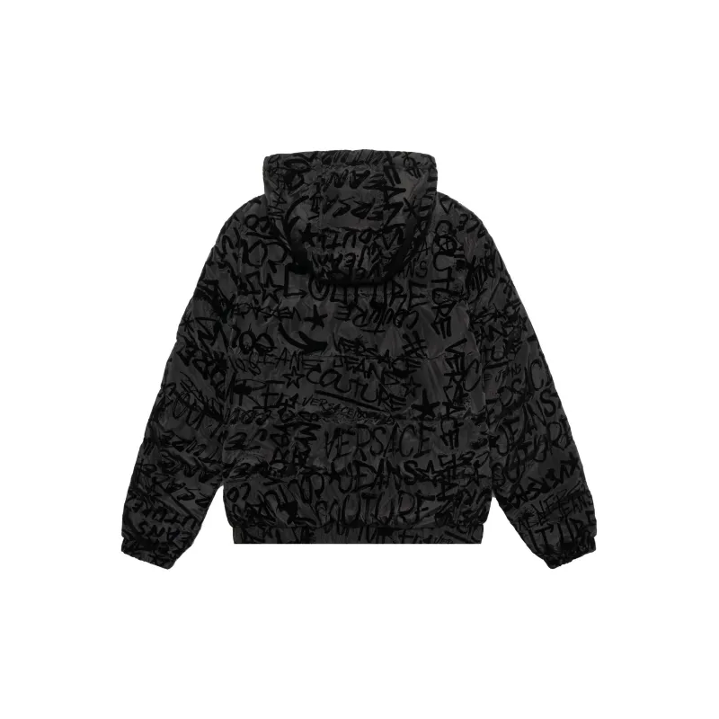 VERSACE Down Jacket Men's Black-1