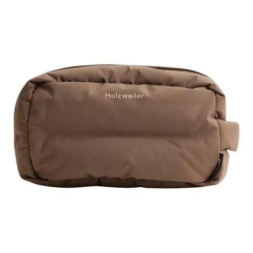 HOLZWEILER Recycled Polyester Clutch Small Size Unisex Taupe