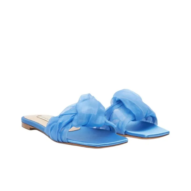 Casadei Geraldine Helen Pleated Slides-2