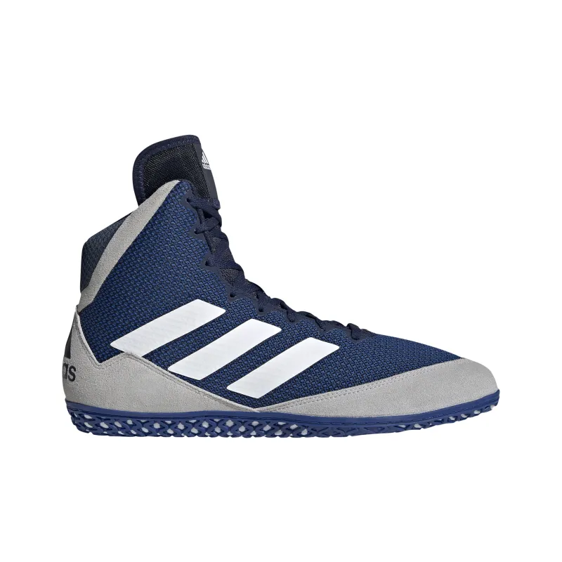 Adidas Mat Wizard 5 Cushioning Wear-Resistant High-Top Training Shoes Men's Blue-1