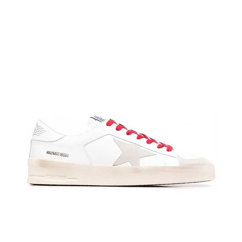 Golden Goose Stardan Stylish Skateboarding Shoes Men's White-1