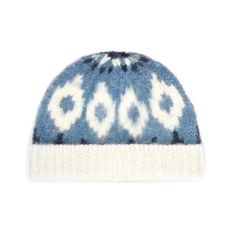 CELINE Beanie In Triomphe Fair Isle Wool-1