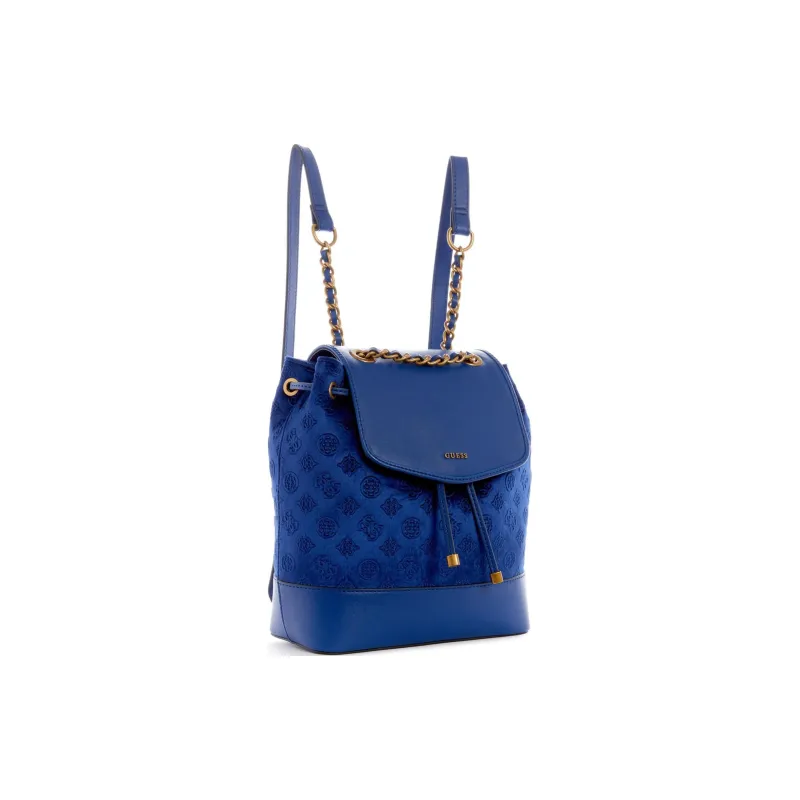 GUESS Artificial Leather Backpack Women's Marine Blue-1