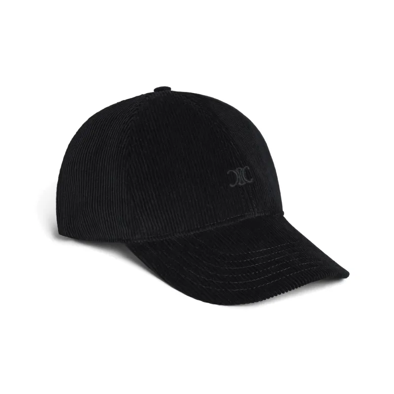 CELINE Baseball Cap In Corduroy-0