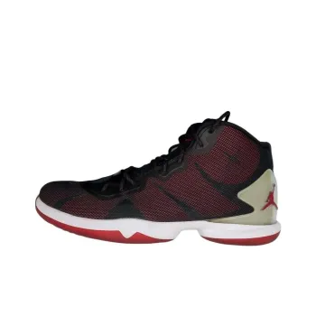 Jordan Super.Fly 4 Cushioning, Wear Resistant Mid Top Basketball Shoes Men's Red Black