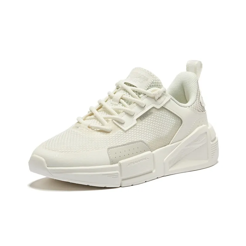 Erke Joyride 1.0 Breathable Slip Resistant Low Top Skateboard Shoes Women's Microcrystal White Wild Gray-2