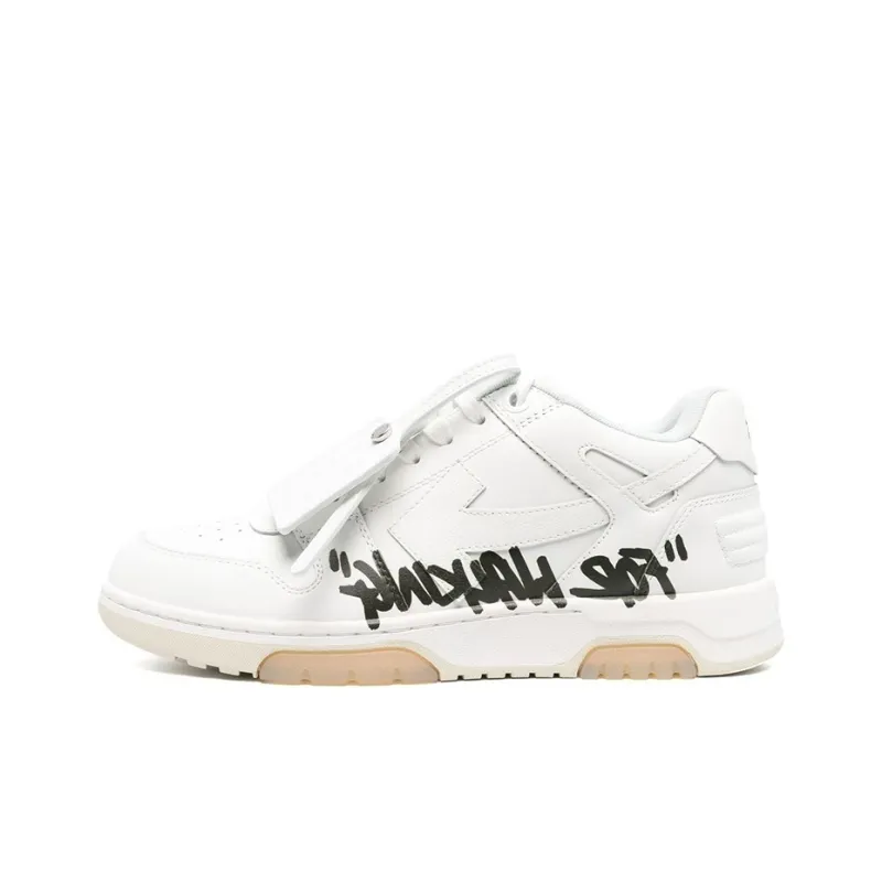 OFF WHITE Out Of Office For Walking Low Top Sneaker 'White Black'-0