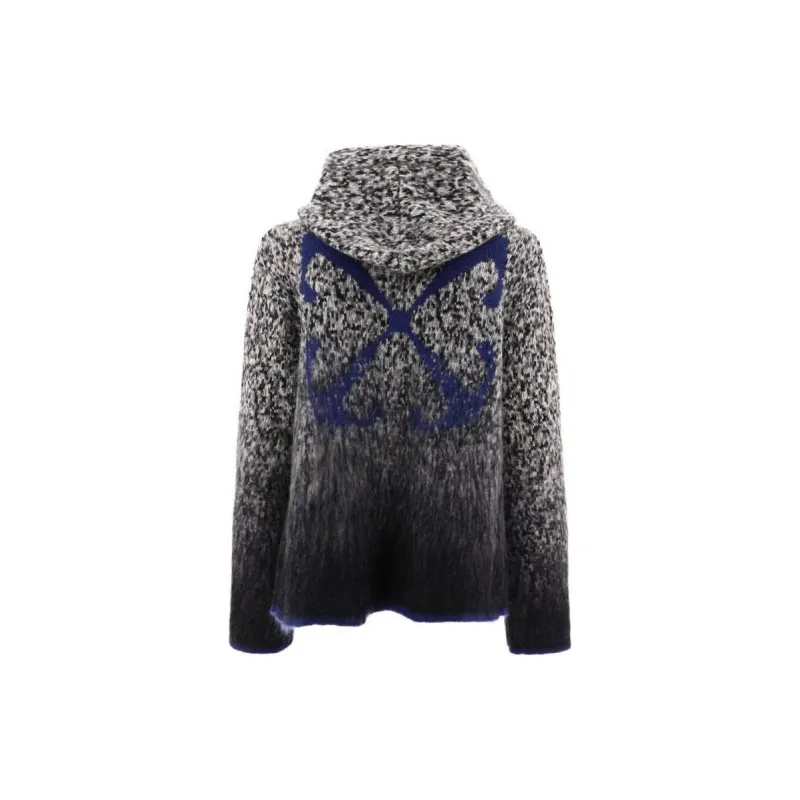 OFF-WHITE Sweater Loose Fit Style Men's Gray White-1