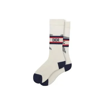 DIOR Mid Calf Socks Women's 1 Pack White