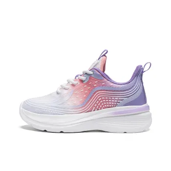 Warrior Lightweight And Breathable Low Top Casual Shoes Women's White Purple Pink