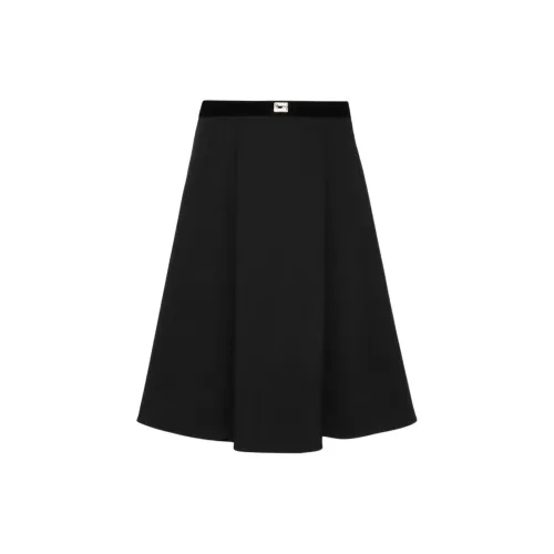 Mayya Plus Casual Long Skirts Women's Black