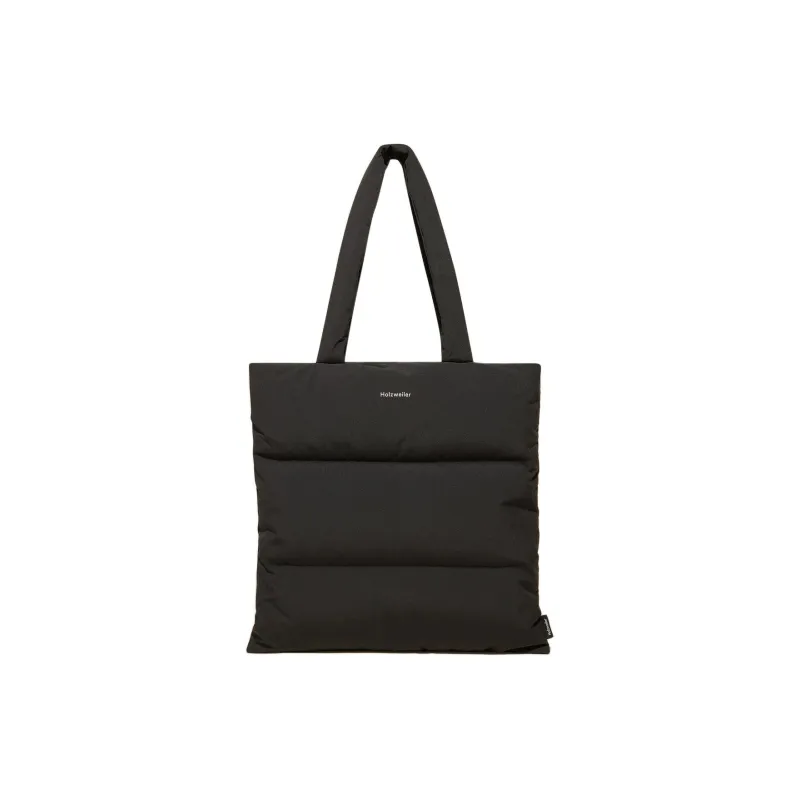 HOLZWEILER Recycled Polyester Tote Bag Shopping Bag Shoulder Bag Handbag Men's Black-0