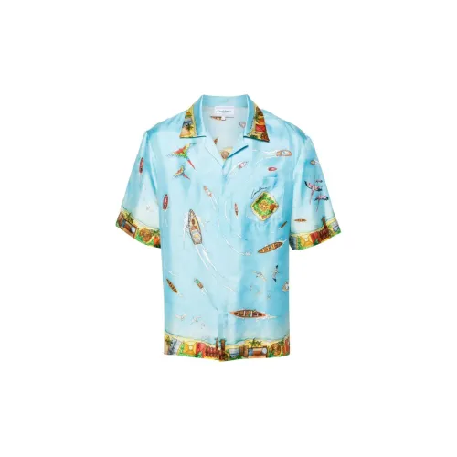 CASABLANCA Shirts Men Blue