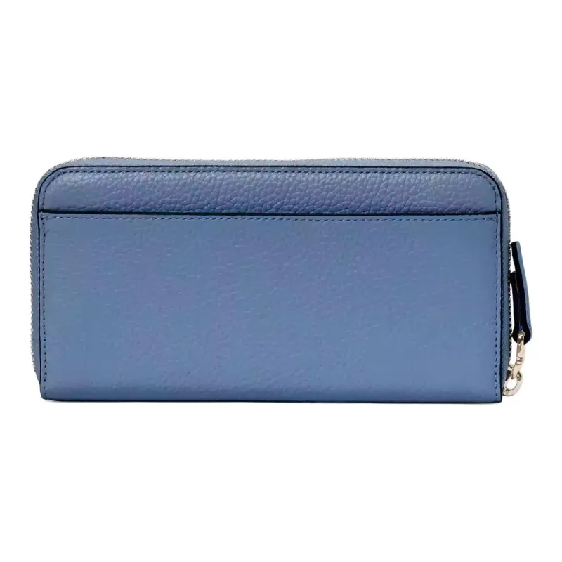 Kate Spade Litchi Grain Leather Wallet Women's Stingray Blue-1
