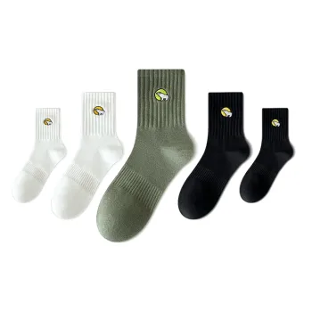 LUOLIAN Mid Calf Socks Unisex 5 Pack