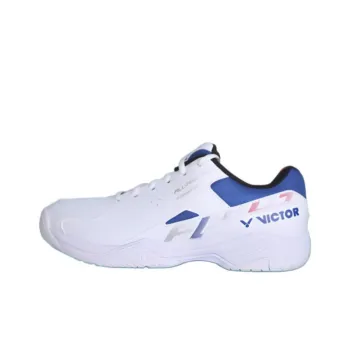 VICTOR Cushioning Wear Resistant Low Top Badminton Shoes Unisex White