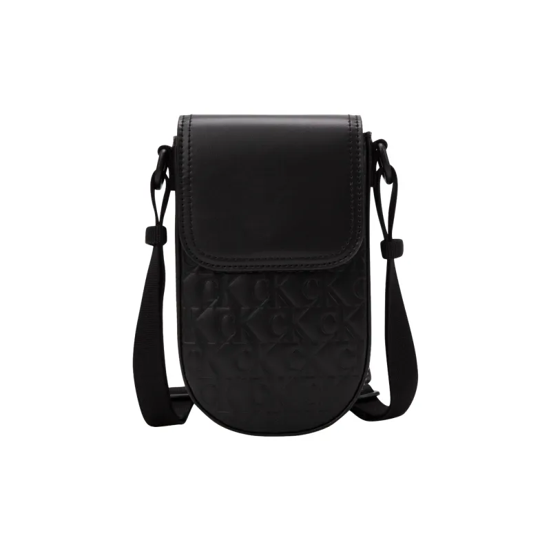 CALVIN KLEIN Synthetic Material Crossbody Bag Men's Space Black-0