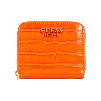 GUESS Artificial Leather Wallet Small Size Women's Orange