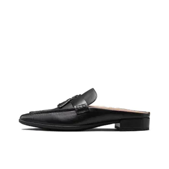 Ecco Wrap toe Slippers 3cm Women's Black
