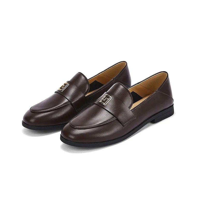 DAPHNE Loafers Women's Black/Brown-7