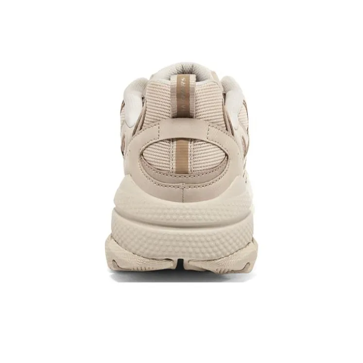 Skechers Cushioning Abrasion Resistant Support Low Top Chunky Sneakers Men's Beige-2