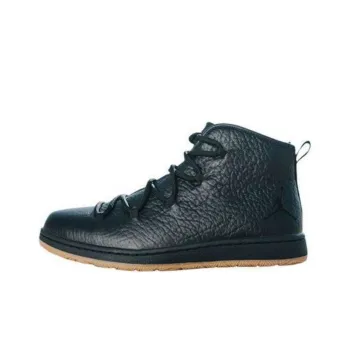 Jordan Air Jordan Galaxy Cushioning, Wear Resistant High Top Vintage Basketball Shoes Unisex Black Brown