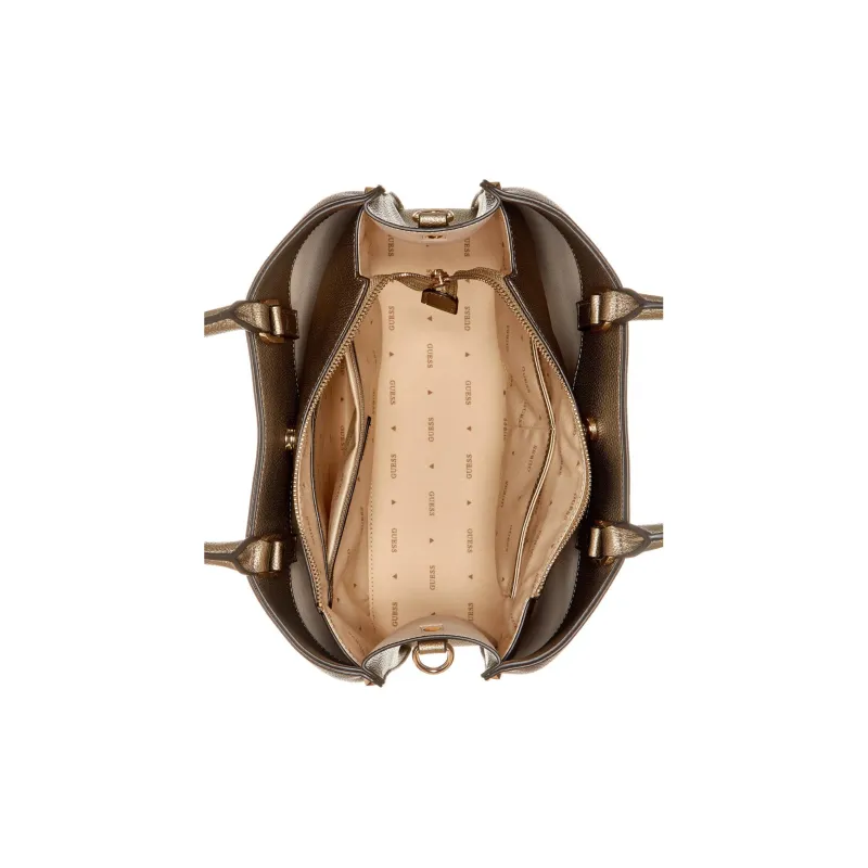 GUESS Litchi Grain Artificial Leather Shoulder Bag Crossbody Bag Handbag Women's Tin Alloy-3