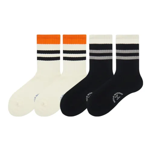 Hello Monday Mid-Calf Socks Women's 4 Pack
