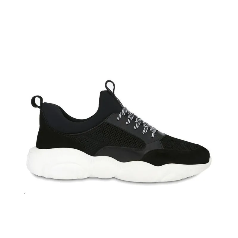 MOSCHINO Teddy Abrasion Resistant Casual Shoes Men's Black-1