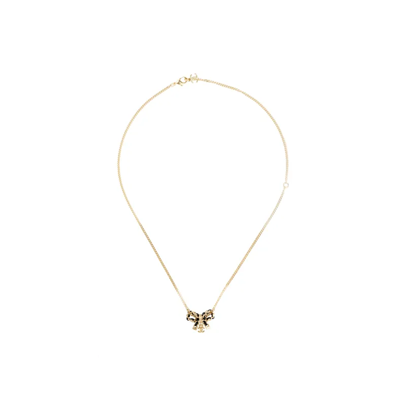 CHANEL Metal Necklaces Women's Yellow-2