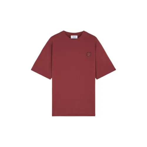 Maison Kitsune T-Shirts Men Sunset Red