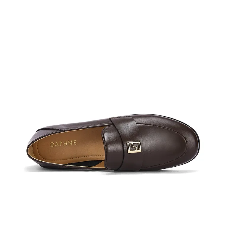 DAPHNE Loafers Women's Black/Brown-8