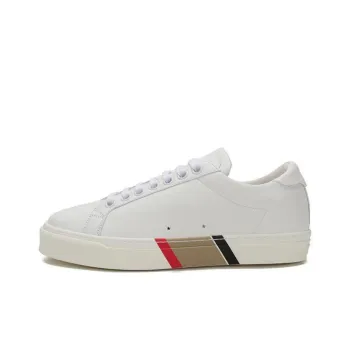 Burberry Bio Low Top Stylish Skateboarding Shoes Men's Luminous White