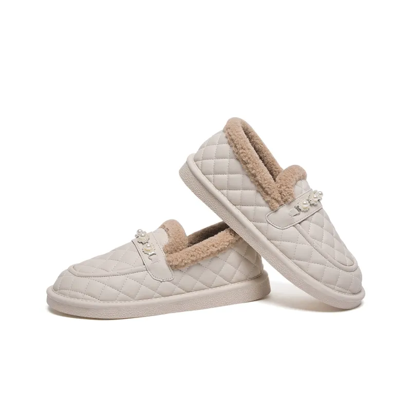 WARRIOR Loafers Women's Beige, Black-4
