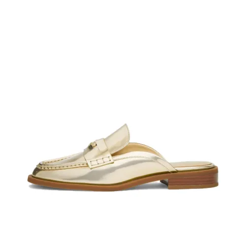 MICHAEL KORS Eden Slip-Resistant Wrap-toe Slippers Women's Light Gold